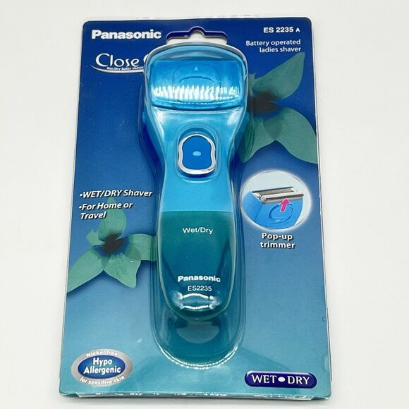 Panasonic Close Curves Blue Wet/Dry Ladies Shaver ES2235 Brand New/Sealed NIB